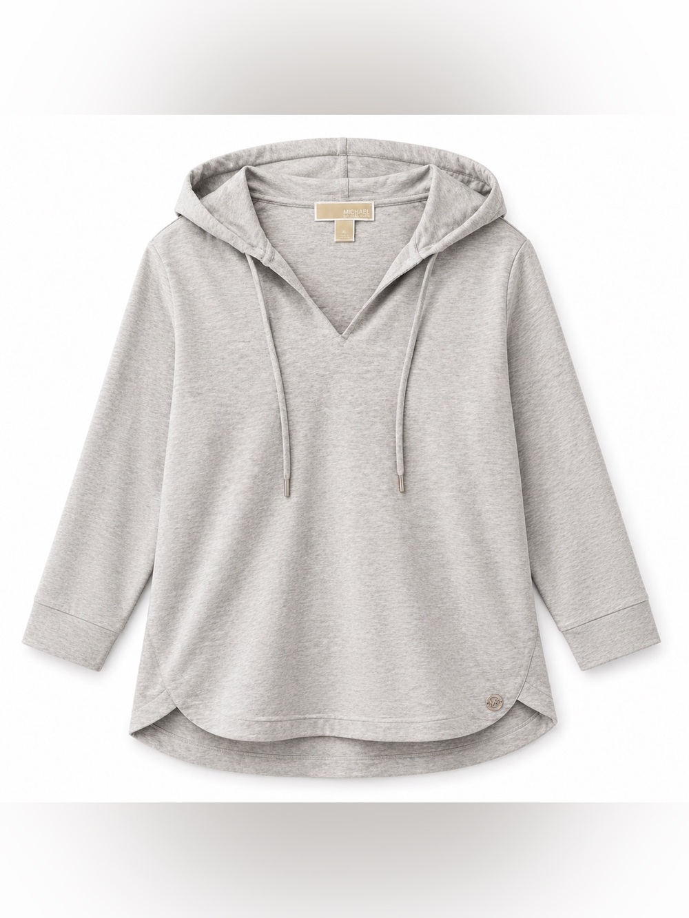 Michael Kors Lightweight Hoodie Pullover XL Gray Casual Athleisure Top - Picture 2 of 13